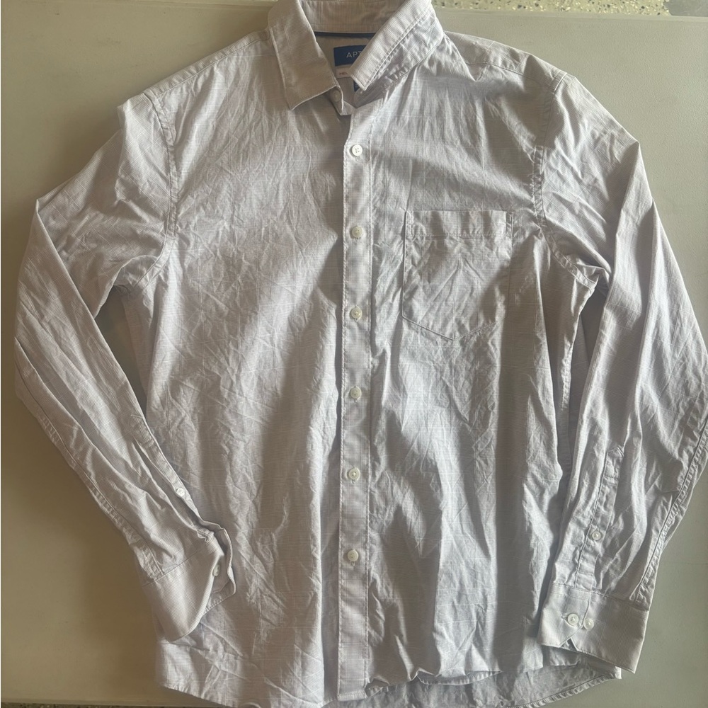 Apt. 9 White Dress Shirt Classic Button-Down